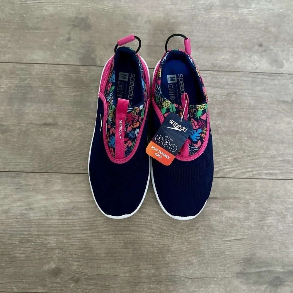 Speedo Junior Girls' Aquaskimmer Water Shoes size medium (2-3) new with tags